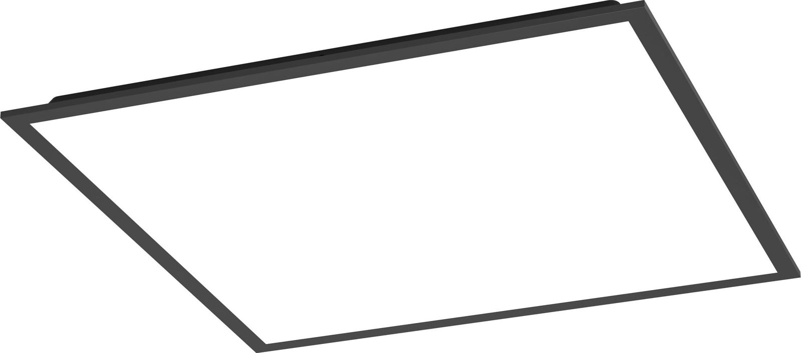 Eglo LED Smart Aufbaupanel Moradillo-z Zwart 60 x 60 cm, 33W, 4400lm, RGBW, Dimmbaar, Bluetooth en ZigBee