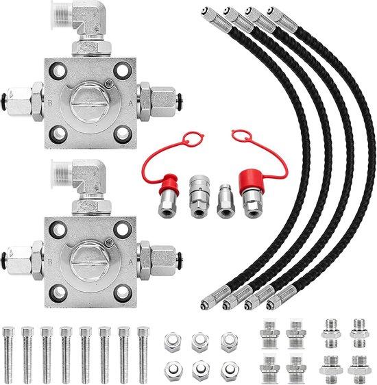 3-Wege Gaspedalventilsatz - hydraulische Schnellkupplung - Komplettes Mini-Schraubensatz für Bagger - m-shop