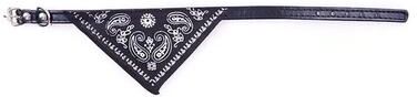 Uplift Essentials Cute Printed Bandana Cat & Puppy Collar black