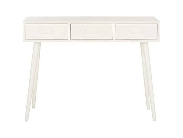 Console Moderne 3 Tiroirs Safavieh Leroy Blanc 36 x 106 x 81 28 cm