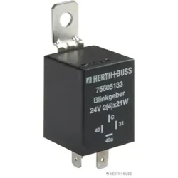 HERTH&BUSS Blinkgeber, 24 V, 4 pins, elektronisch - 75605133