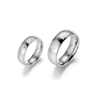 Partnerring FIRETTI "Schmuck Geschenk "LIEBE" Earth" Gr. 62, silber (edelstahlfarben), Fingerringe, Damen, 62, ohne Zirkonia, Edelstahl, 7mm, mit oder ohne Zirkonia (synth.)