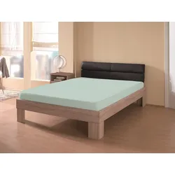 DREAMTEX Jersey Spannbetttuch, ca. 180 - 200 x 200 cm - Aqua