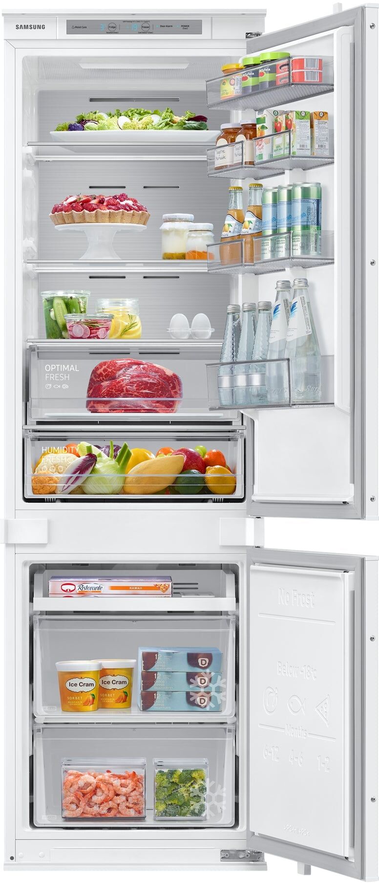 Samsung Frigorifero Combinato Da Incasso F1RST™ BRB26703CWW Total No Frost 264L Classe C