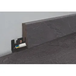 Naturel Sockelleiste schwarz, MDF, Länge 260 cm, L58C8475