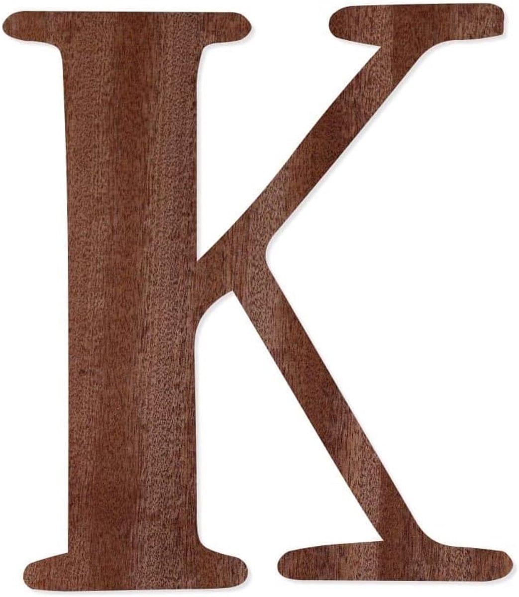 Houten Letters en Cijfers voor Decoratie - Echt Houtfineer - Beige - Hoogte: 10 cm