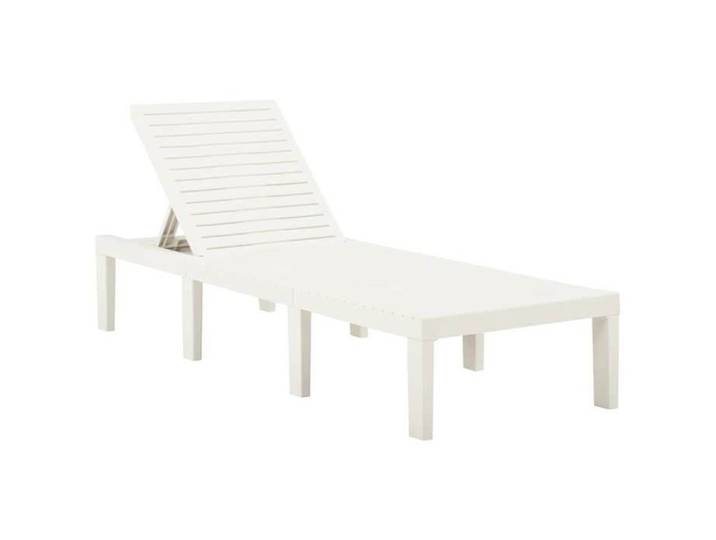COCO Chaise longue plastique blanc avec manuel de montage(ize66s)Vidaxl