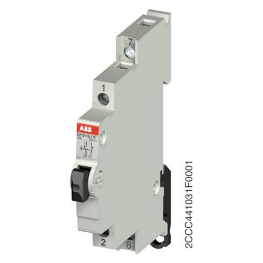 ABB Druckknopf schwarz 250V 16A 1S/Ö DPST (2CCA703154R0001)
