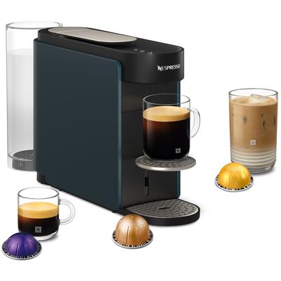 NESPRESSO Kapselmaschine "Vertuo Up", schwarz (ozeanblau), 1, Kaffeemaschinen, schlankes Design, Coffee Creations Modus, Auto-Off, 1,4 l Wassertank