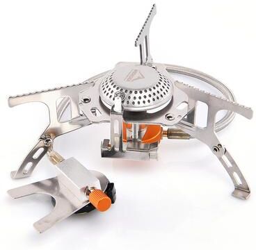 Inspire Daily Merch Portable Camping Gas Stove Burner For Outdoor Cooking Strong Fire Heater For Picnic, Survival, And Hiking with Stable Support