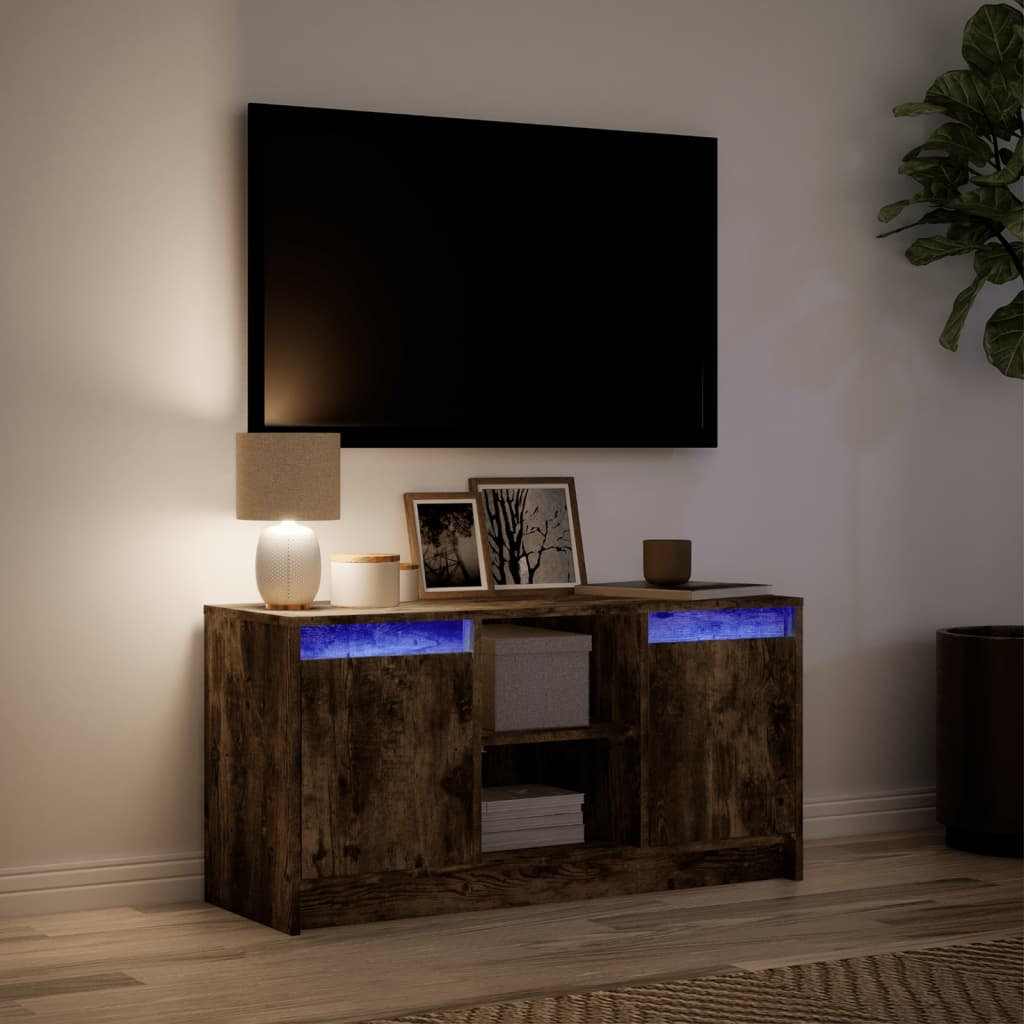 Metro Cyarah TV Stand Smoked Oak 100cm