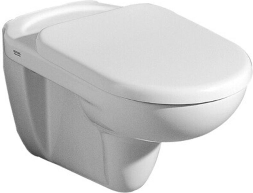 Geberit WC-Sitz Mango weiß, mit Deckel, Scharniere verchromt (573800000)