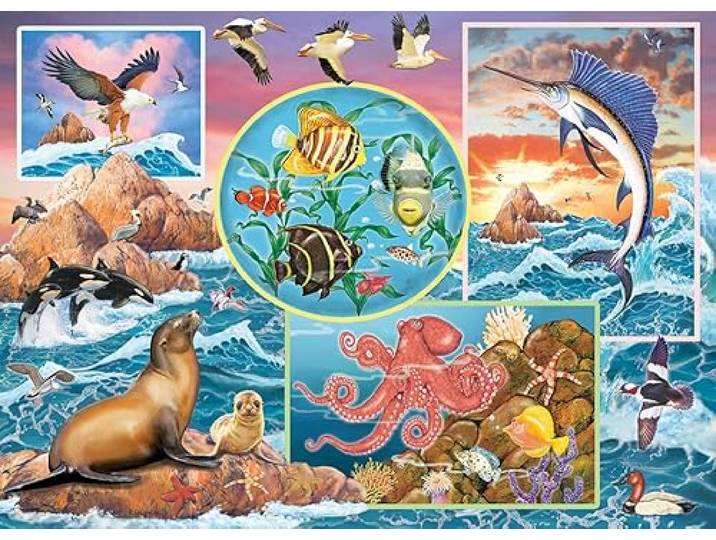 Cobble Hill puzzel Ocean Magic - dieren thema - 350 stukjes
