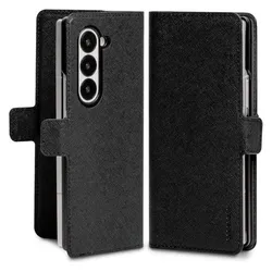 Goospery Premium Diary Case Series Hülle (Samsung Galaxy Z Fold6), Smartphone Hülle, Schwarz