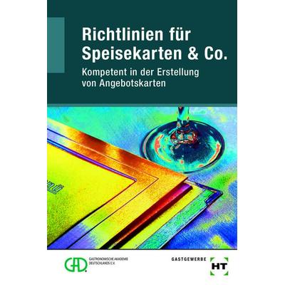 Richtlinien für Speisekarten & Co., Taschenbuch von Heinz-Peter Wefers, Pfanneberg, 978-3-8057-0904-0