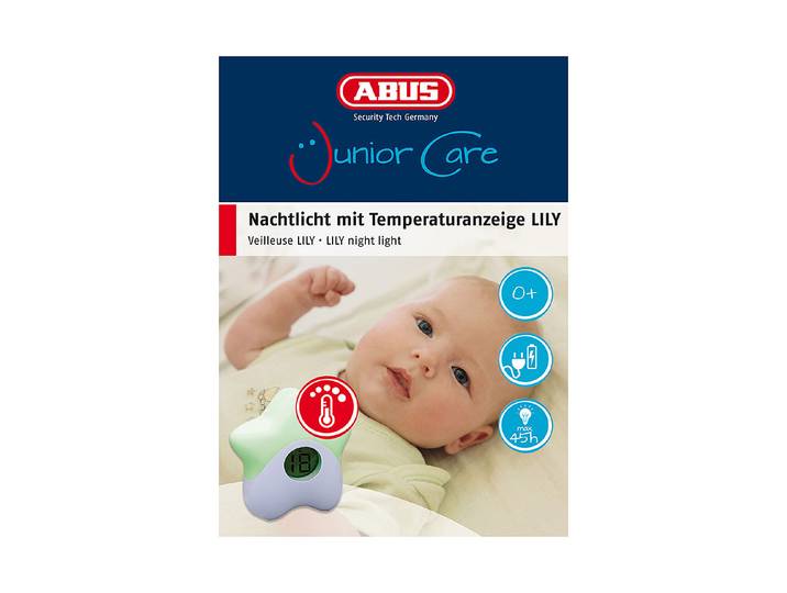 Abus Nachtlicht Lily mit Temperaturanzeige