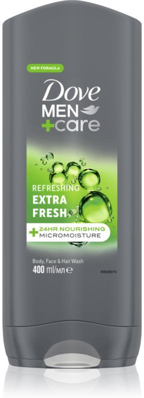 Dove Men+Care Extra Fresh Duschgel für Körper und Gesicht 400 ml