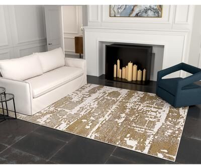 Carson Carrington Monel Abstract Contemporary Rug