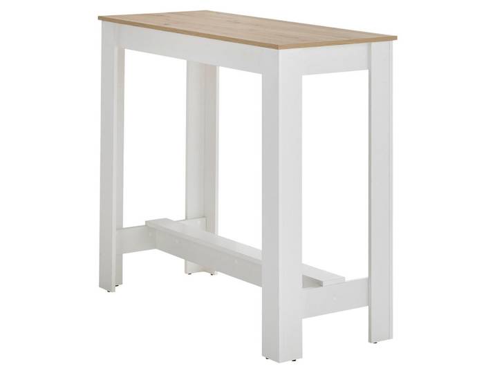 P & B Bartisch Modesto, Weiß, Eiche Artisan, rechteckig, eckig, 50x103x115 cm, Esszimmer, Esstische, Stehtische