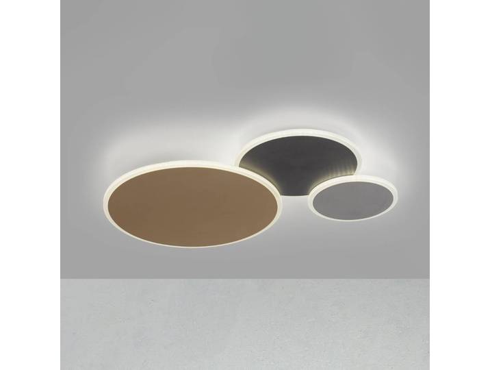 Q-Smart-Home Smart Home Deckenleuchte Q-Piato, dimmbar, Multicolour, für Wohn- / Esszimmer, Metall, Modern, Deckenlampe