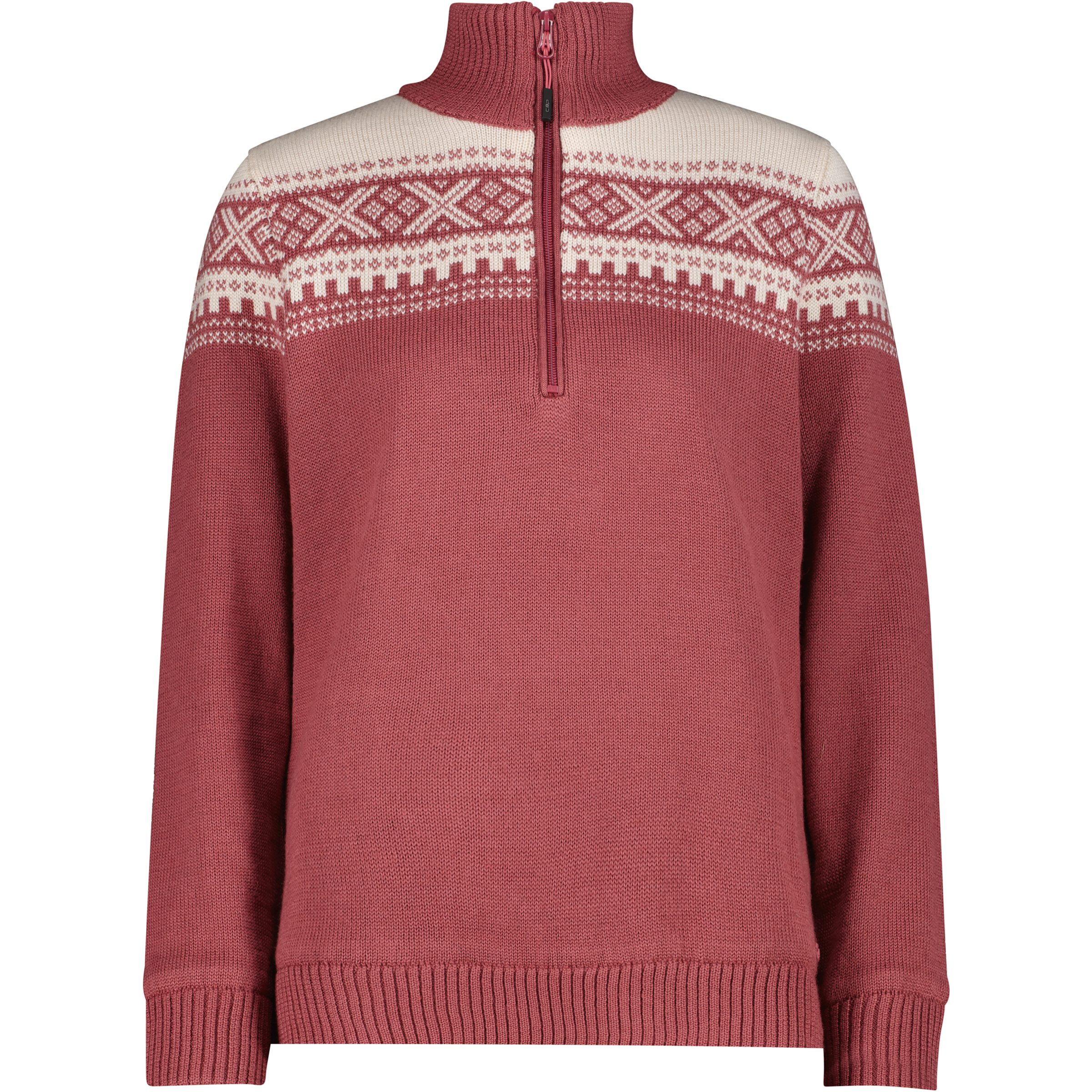 CMP Knitted WP Damen Pullover rot Größe L Trekking Hautfreundlich