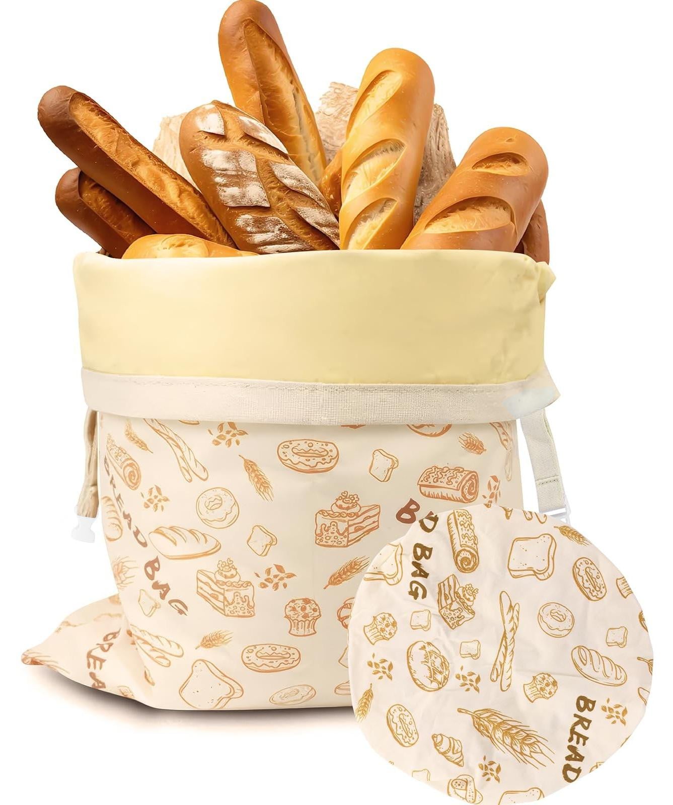 Herbruikbare Bijenwas Broodzak voor Vers Brood