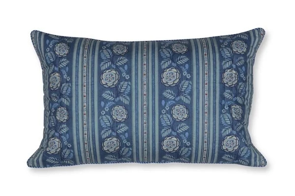 Pip Studio Rosa Rani Quilted Cushion Donkerblauw