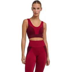 FALKE Damen Bustiers Da TR Seamless Sports Bra, Größe L in Rot 8830