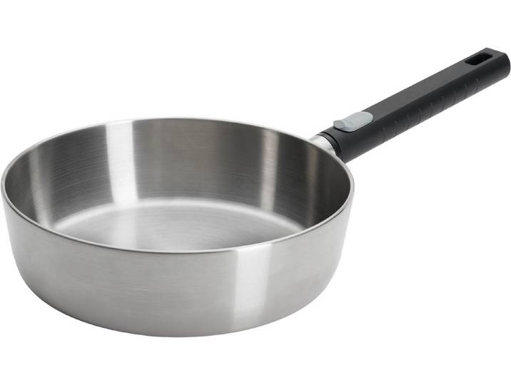 WOLL Schmorpfanne Logic Steel, Edelstahl 18/10 (1-tlg), 5-Schicht-Aufbau