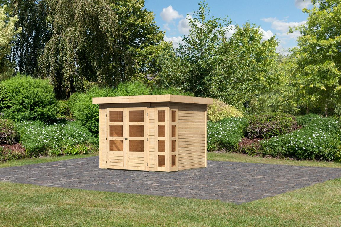 KARIBUHOLZT SH Kerko 3 natur 242x217x211 08441749