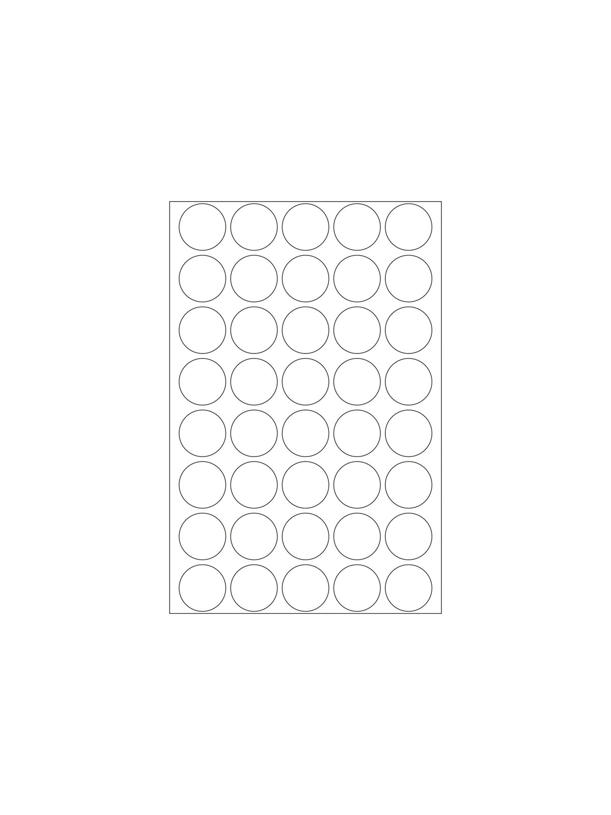 HERMA sealing label - 19 mm diameter - transparent - polyester (pack of 640)