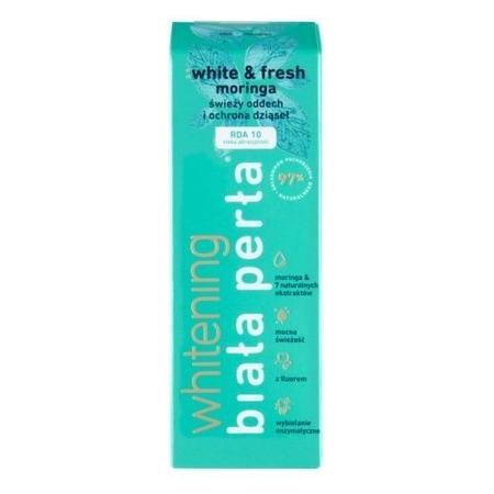 White Pearl: Whitening White & Fresh Moringa Fresh Breath And Gum Protection Toothpaste 75Ml (75 ml) (8588003659729)