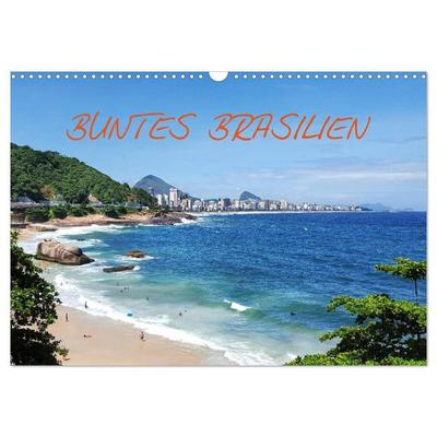 Buntes Brasilien (Wandkalender 2027 DIN A3 quer), CALVENDO Monatskalender