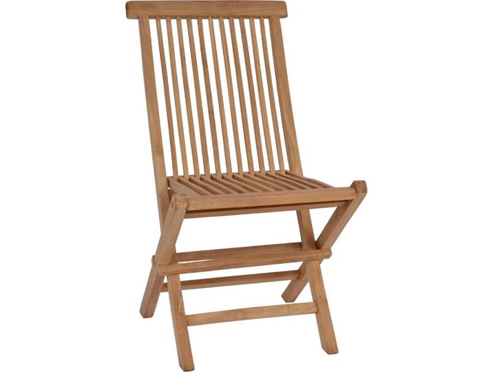 MiaMöbel Teak Klappstuhl Massivholz Teak Modern