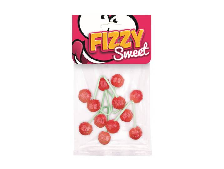Sachet de sucettes pétillantes à la cerise - 84 g