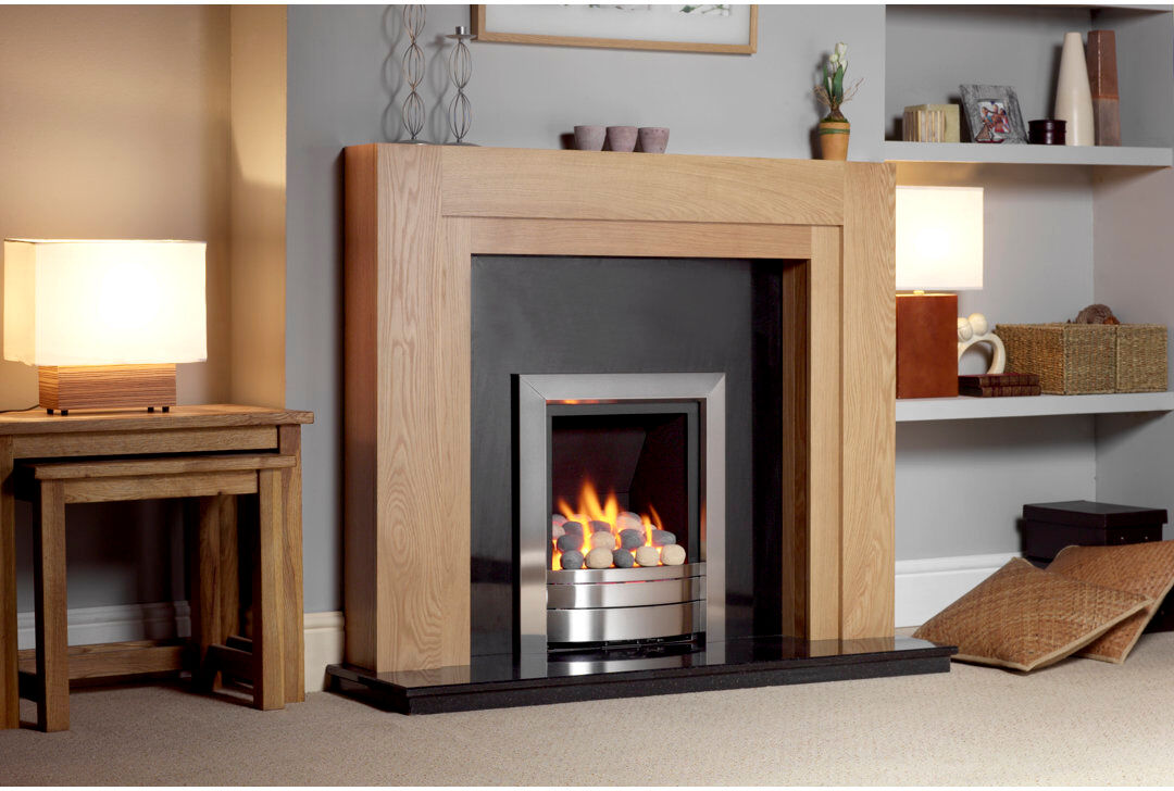Alpen Home Ingle Wood Fireplace Surround Clear 109cm H X 132cm W X 17cm D