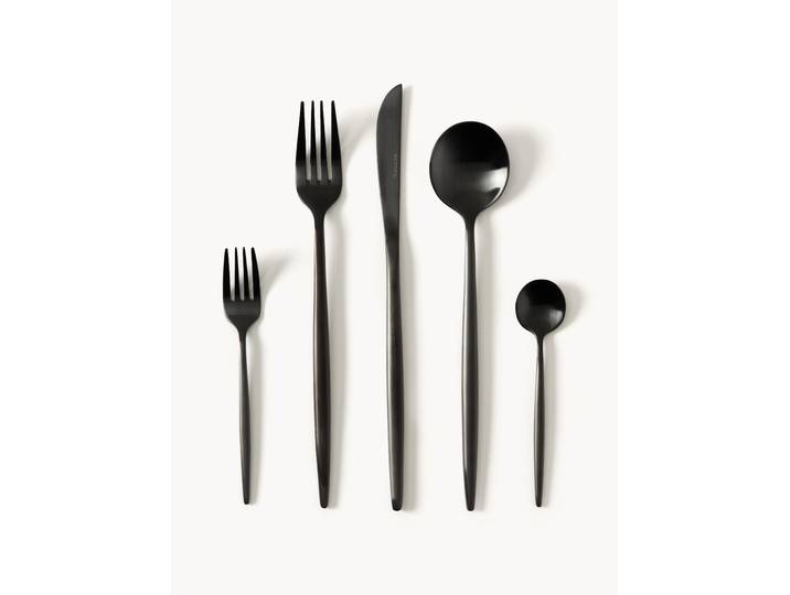 Ménagère brossée mate Shimmer, tailles variées