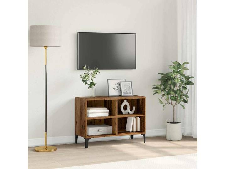 vidaXL TV-Schrankset Wandmontiert Braun Holzwerkstoff