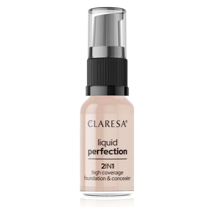Claresa Liquid Perfection 2In1 Concealer & Foundation With Matte Finish Liquid 103 Cool Medium 18G (103 Cool Medium) (5903819812763)