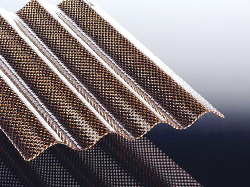 TETZNERJENT Acrylglas Wellpl. S 76/18 rd. Welle Wabe 1045x4000x3 bronze 16891029