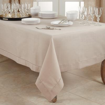 Saro Lifestyle Classic Hemstitch Border Tablecloth