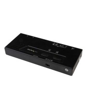 StarTech.com 2x2 HDMI Matrix Switch 4K mit Fast Switching und Auto-Sensing Video/Audio-Schalter 2 x Desktop (VS222HD4K)
