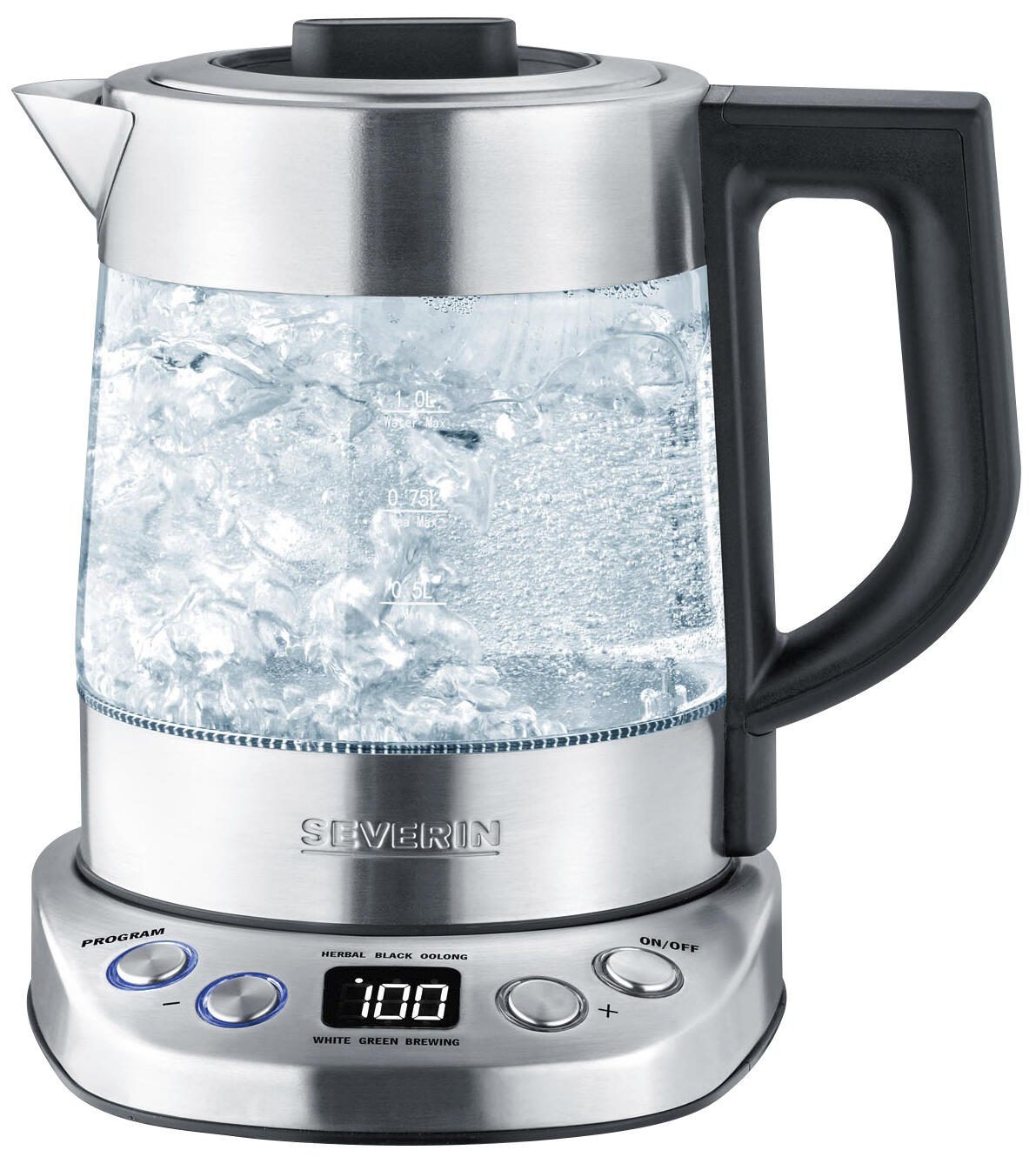 SEVERIN Wasserkocher WK 3473 Deluxe Mini 1,0 l 2200 W silber 3473-000