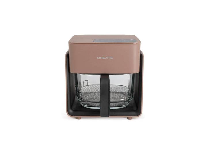 CREATE Heissluftfritteuse Create Air Fryer Studio Crystal 4.2 l , braun, B:24,8cm H:27,3cm T:26,2cm, Fritteusen, Heissluftfritteuse