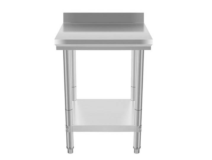 Table de travail cuisine en inox - 61x61cm - hauteur 90cm - charge max 250kg