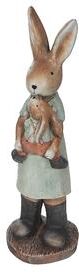 IH Casa Decor "Outdoor Garden Parent-Child Rabbit Figurine 21.65"""