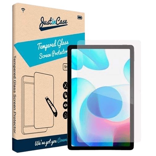 Just in Case Gehaertetes Glas Durchsichtige Displayschutzfolie Realme Pad