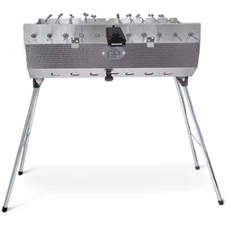 Grillpeter Mangal Set Taschkent 11er Drehspieß 230V Motor Spieße