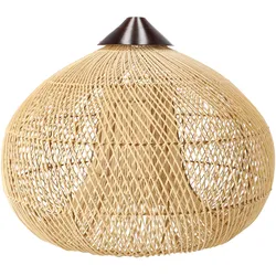 Dekorative Rattan-Pendelleuchte – 50 cm (Naturfarbe)
