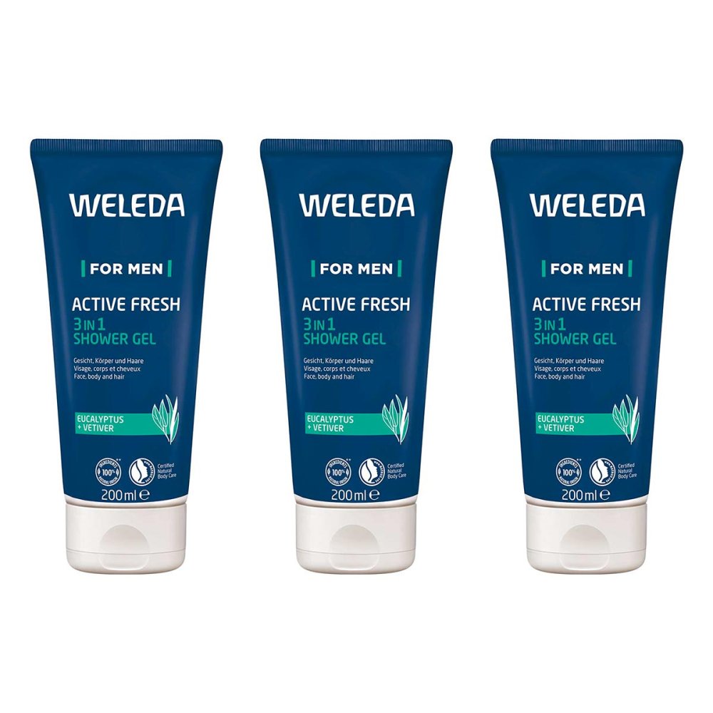 WELEDA AG Weleda For Men Active Fresh 3in1 Shower Gel 08104192